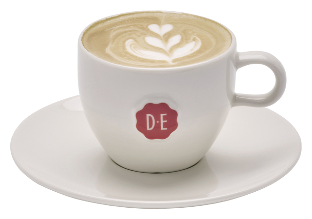 Kopje Douwe Egberts cappuccino 180ml wit