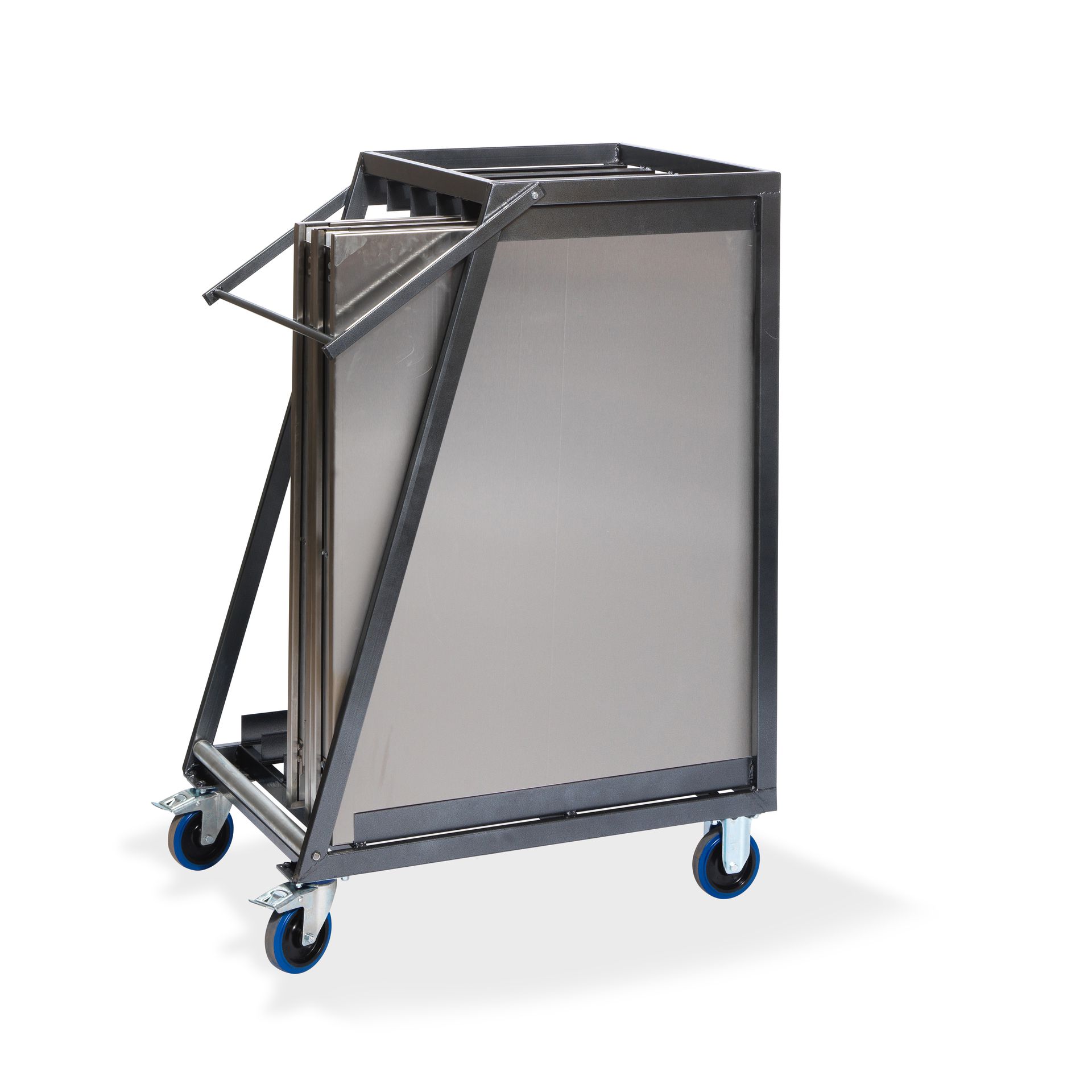 RVS Werktafel Trolley, voor 5 SOLID200 Werktafels, 88x65x113cm (LxBxH), T91200