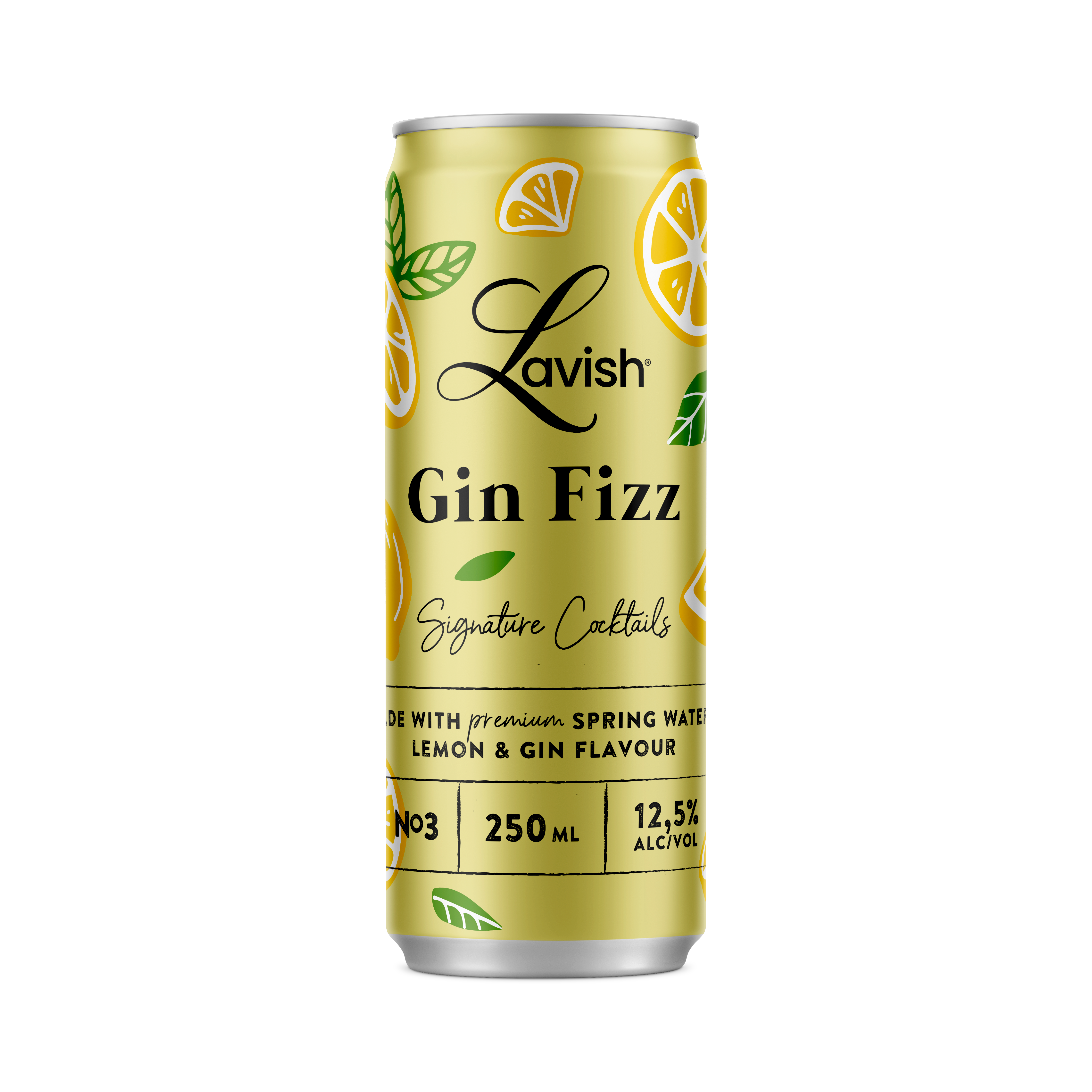 Lavish Gin Fizz Signature Cocktail - 250ml - 12,5% alc.