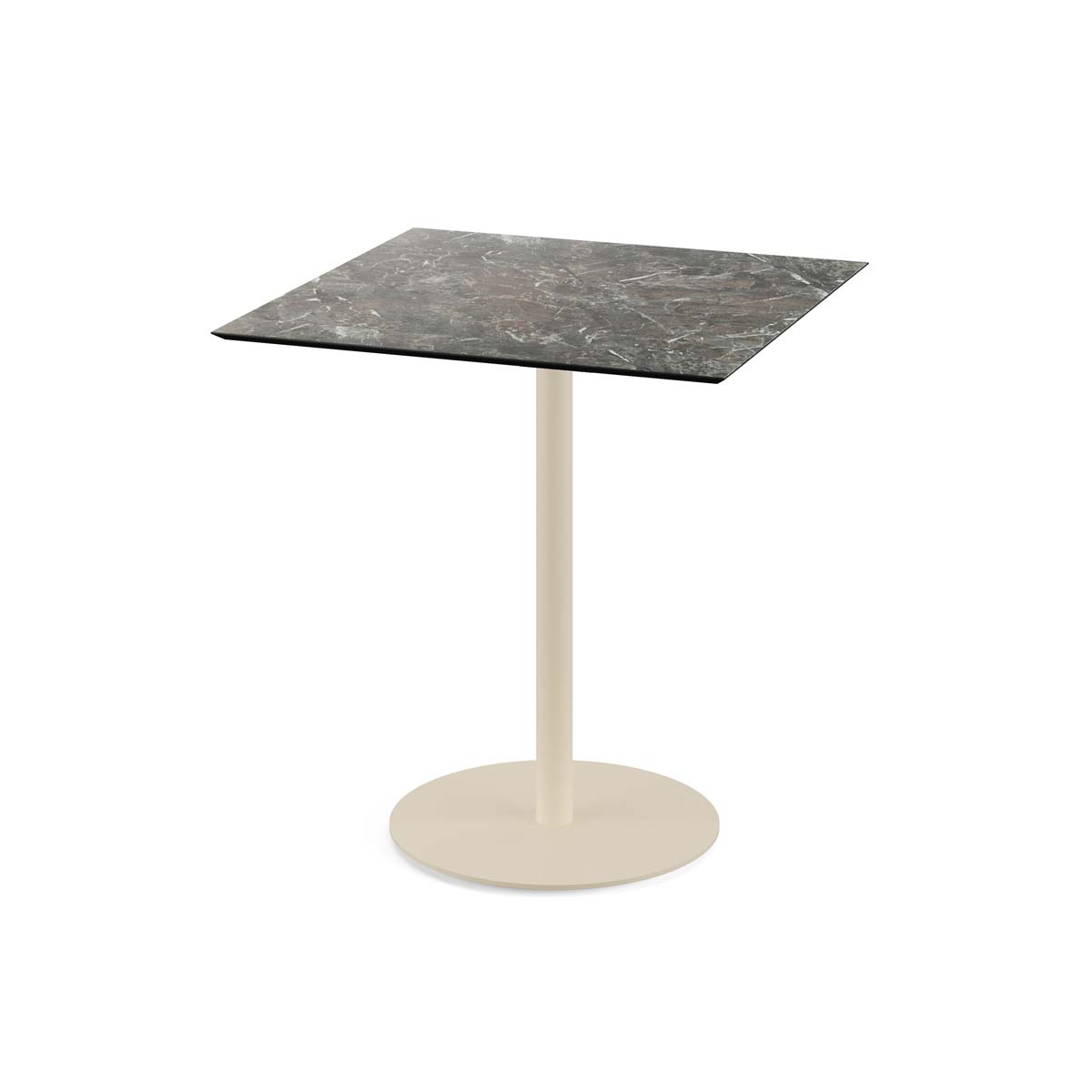 Urban Terrastafel zand frame + Galaxy Marble HPL 70x70 cm